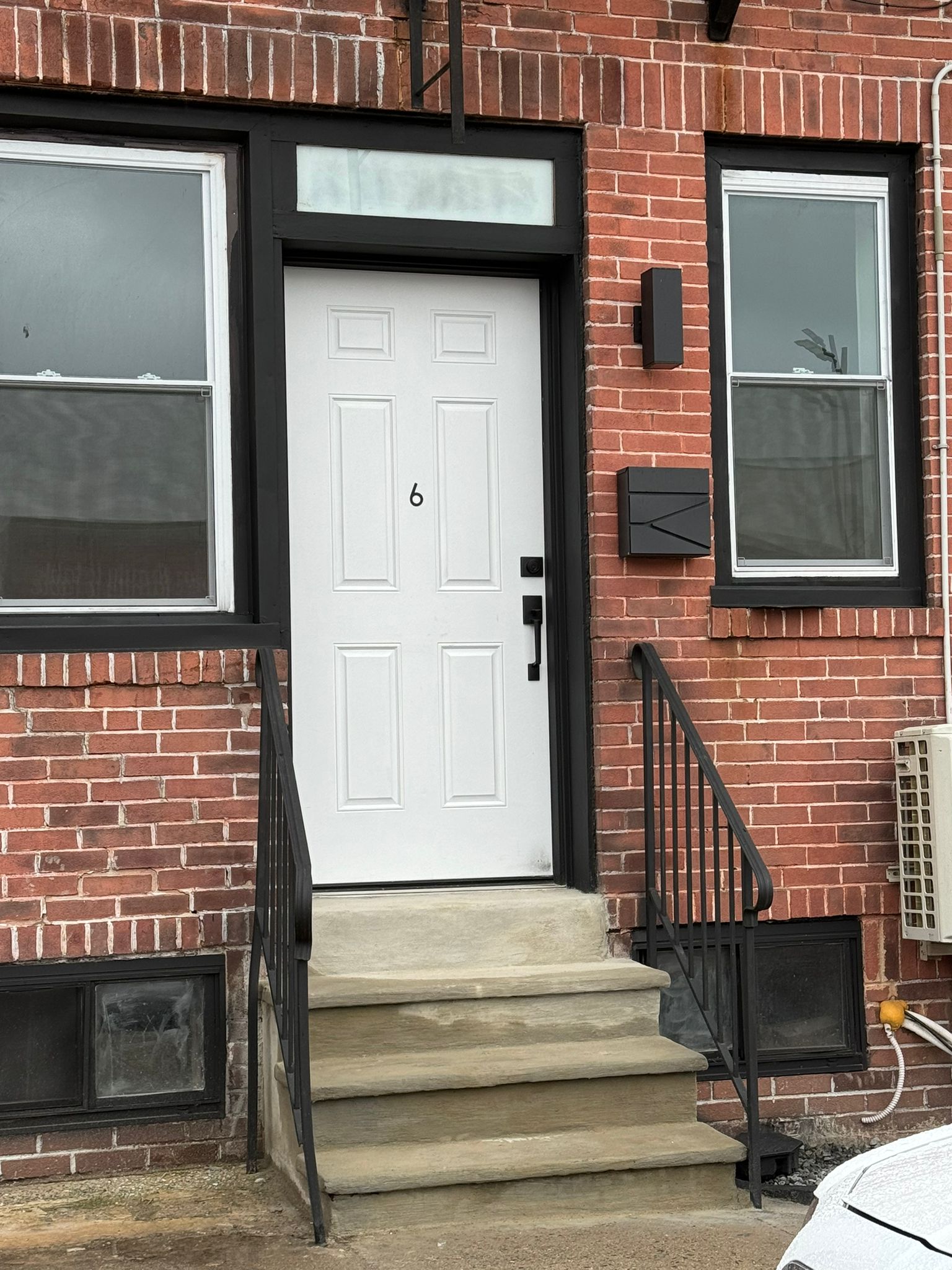 Secure entry to the building