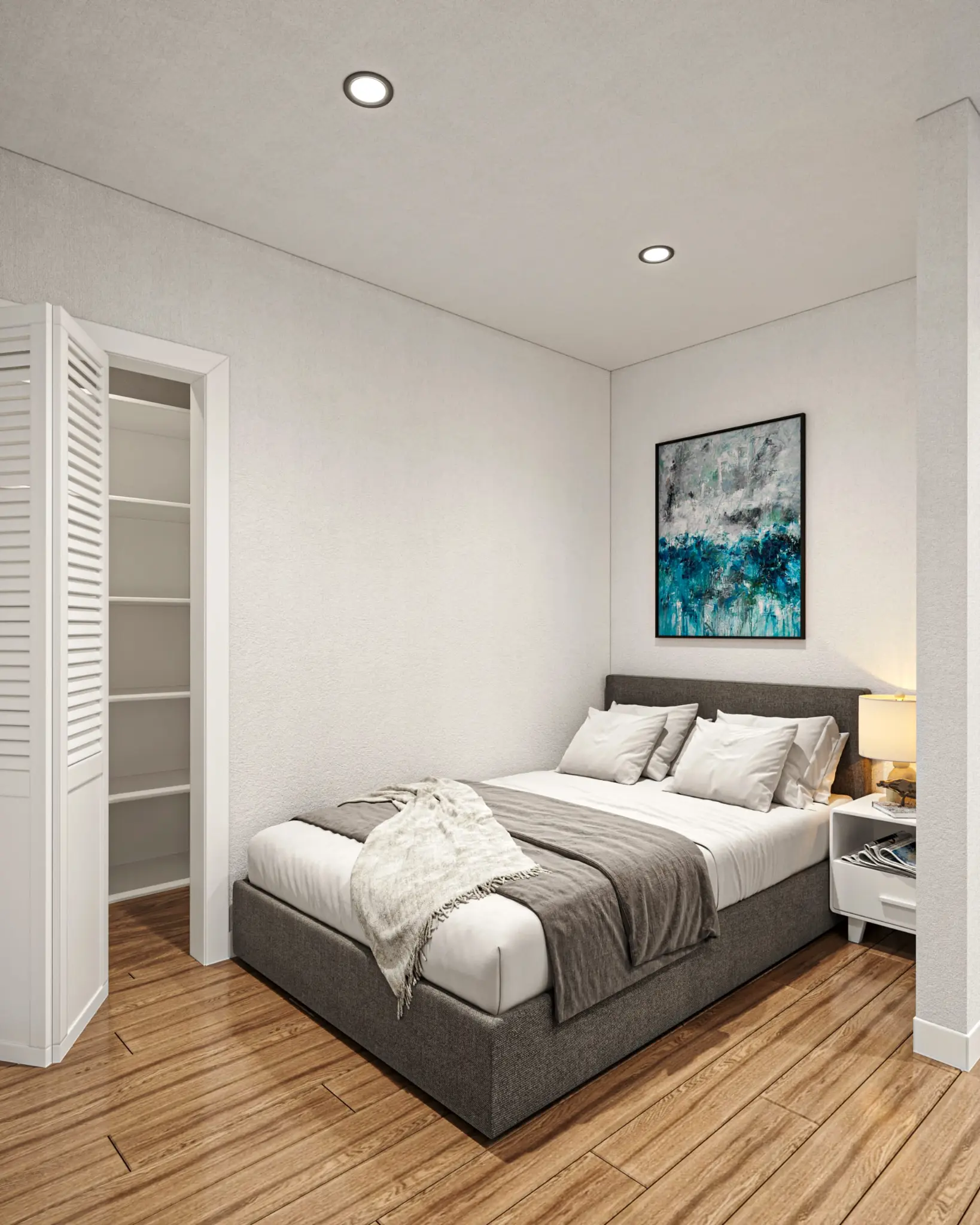 Alternative view of 1-bedroom bedroom